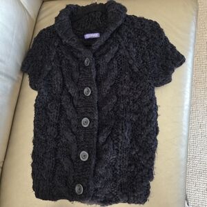 VivianTam Vintage Knit Button-Up Cardigan